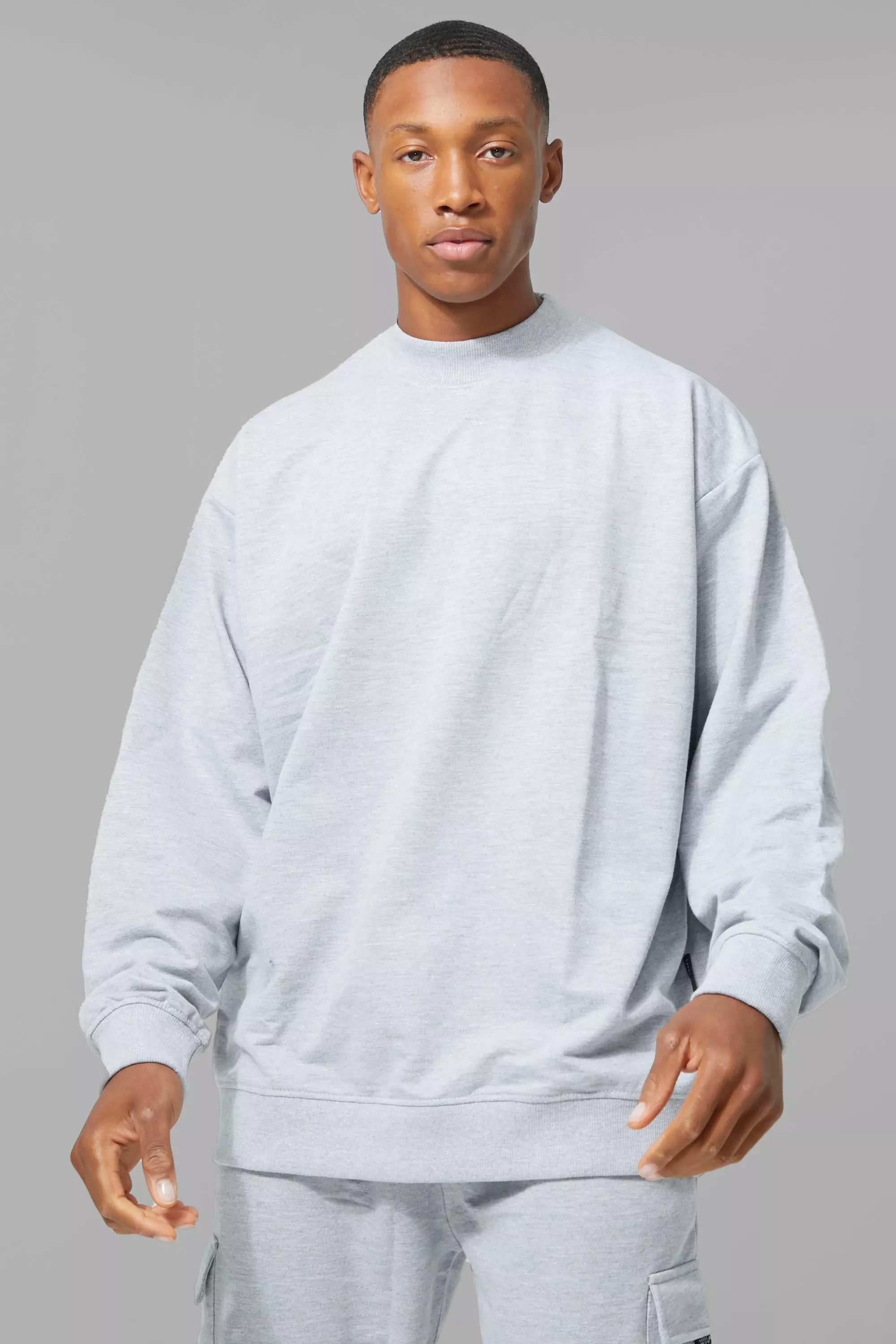 Man Active Oversized Sweatshirt boohooMAN
